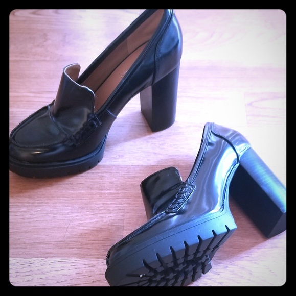 Nine West Shoes - Nine West Oxford Block Platform Heels 5.5